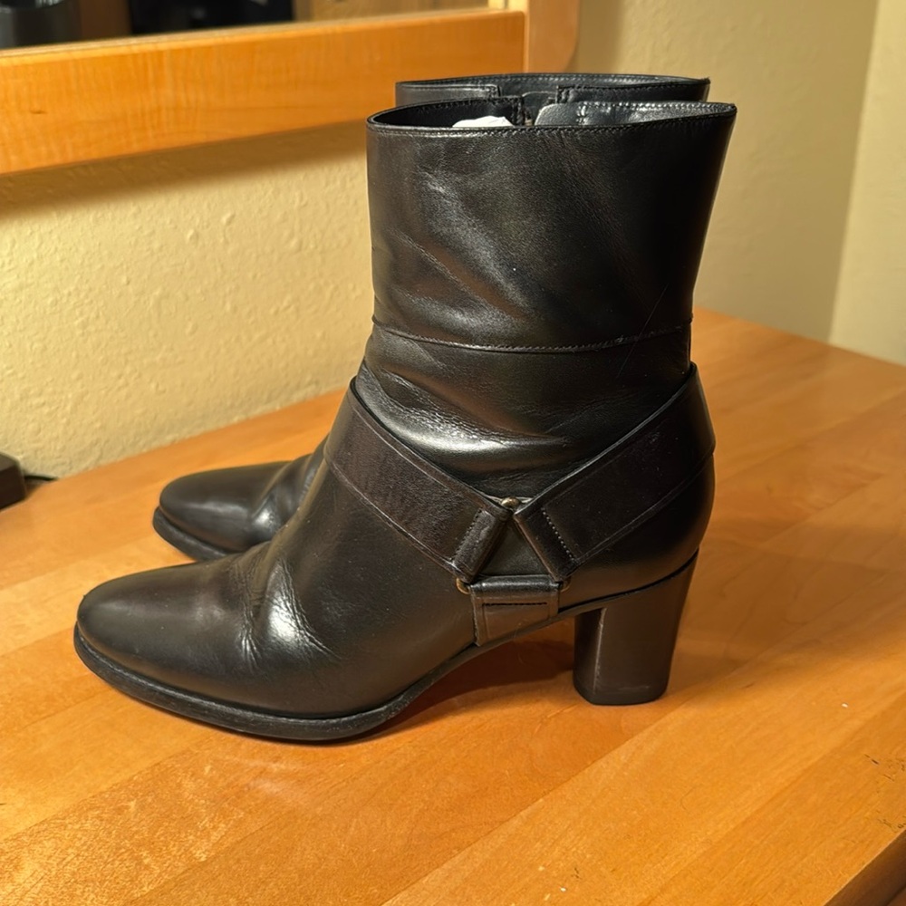 Cole Haan Black dress boots size 7